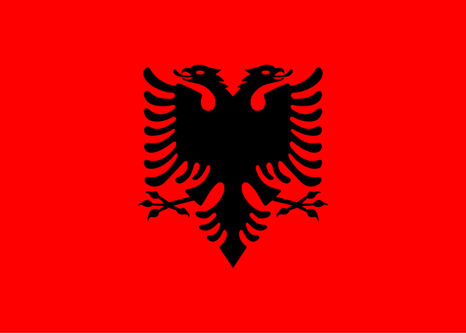 Albanien Flagge